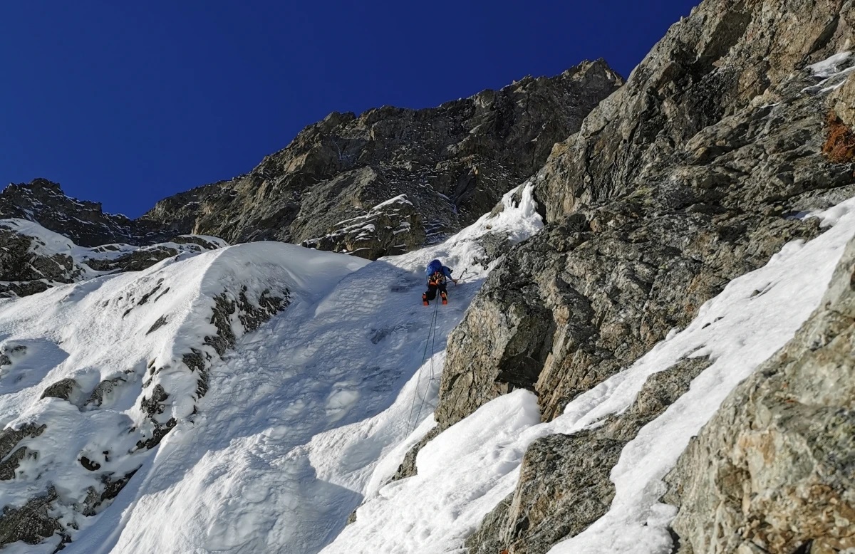 Pelvoux, goulotte Berhault