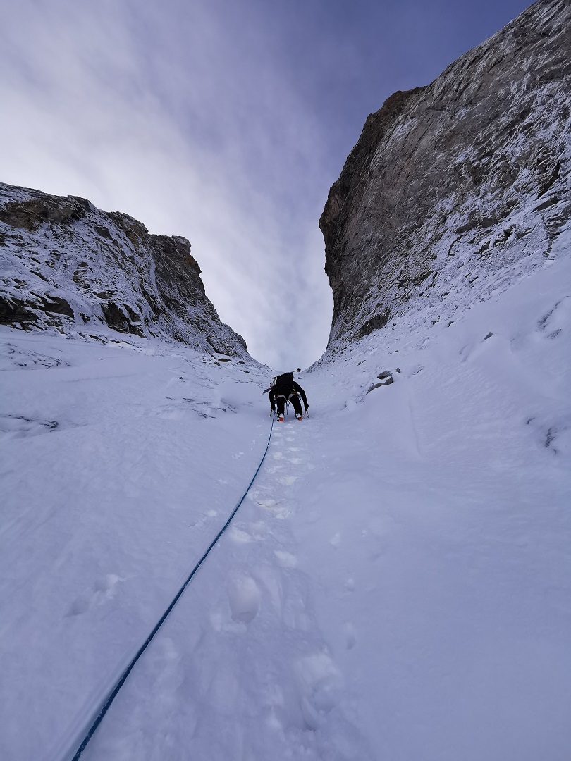 Coup de sabre, couloir Nord