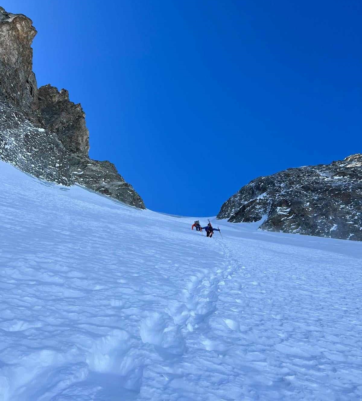 Col Claire, couloir Nord