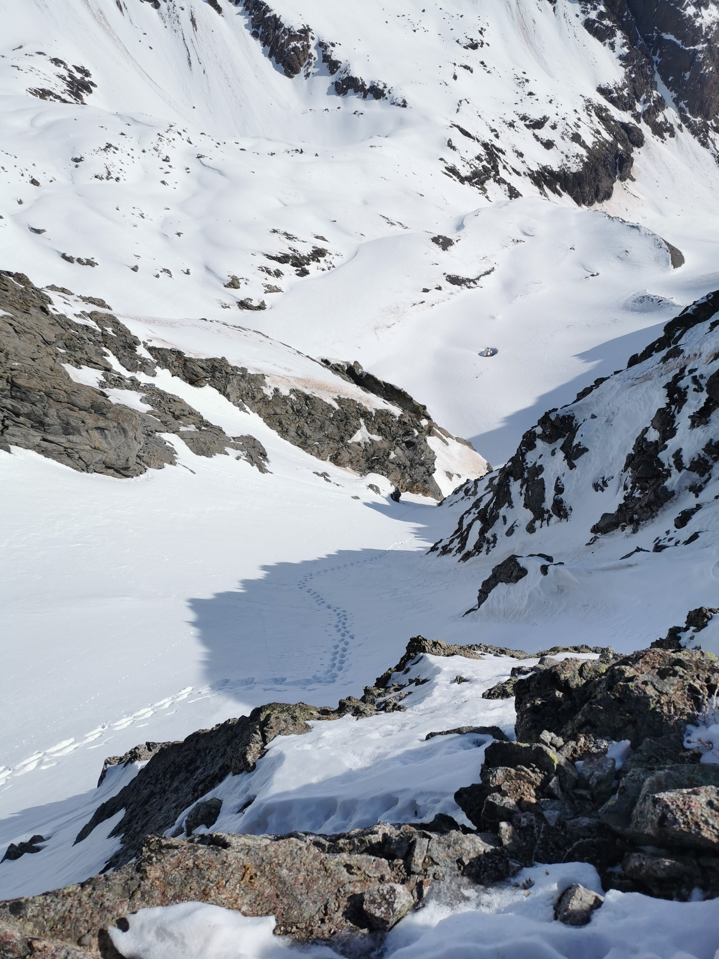 Pic du lac du Combeynot, couloir Nord Est