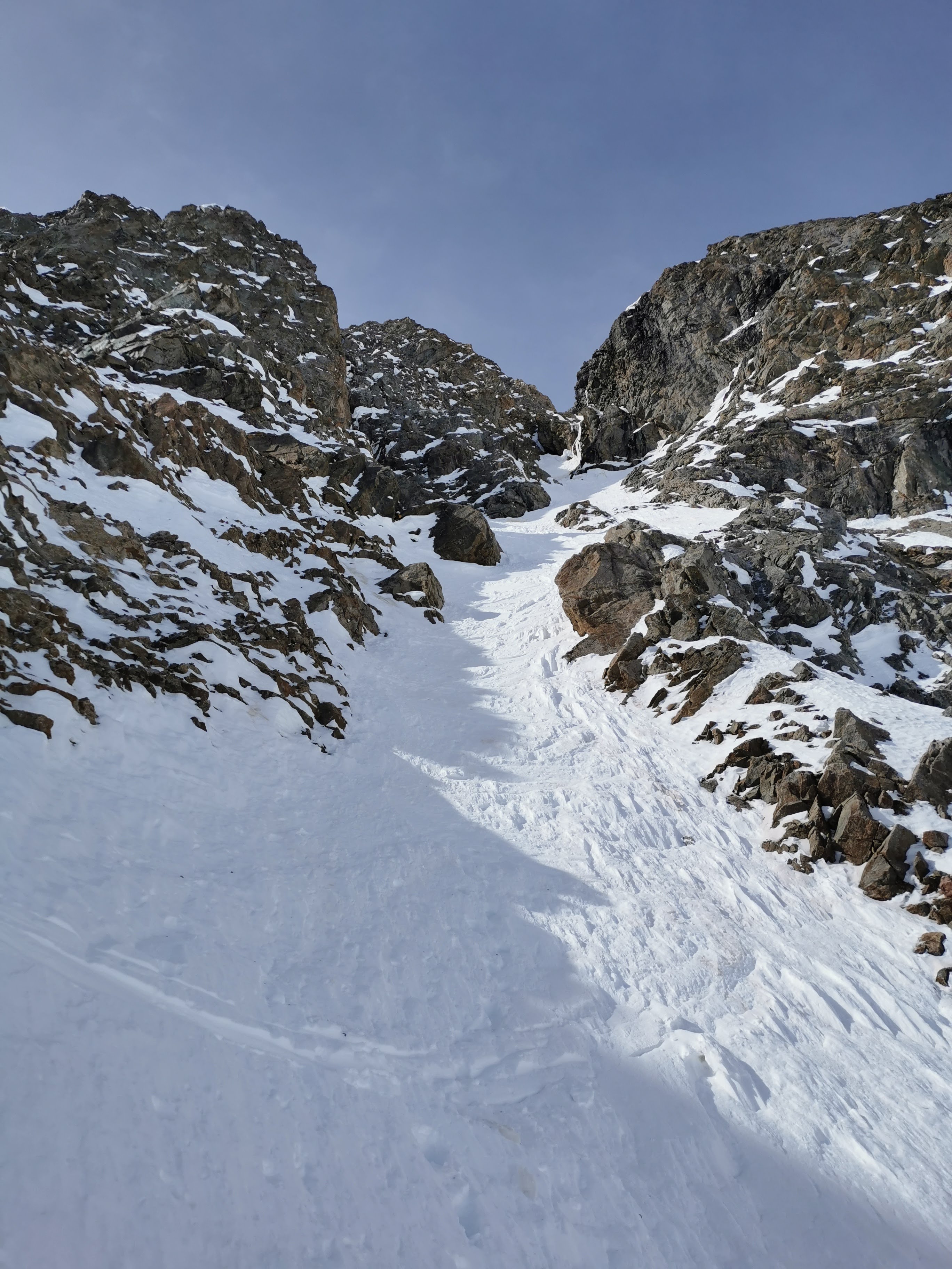 Pic du lac du Combeynot, couloir Nord Est