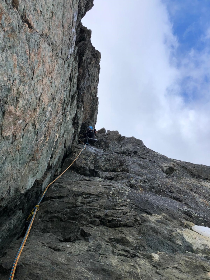 Ailefroide centrale, arête de Coste rouge