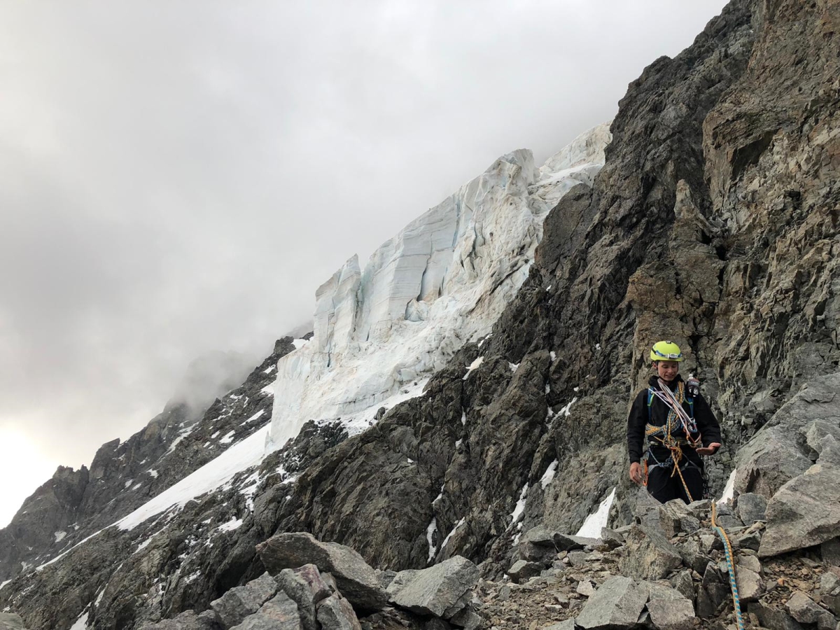 Ailefroide centrale, arête de Coste rouge