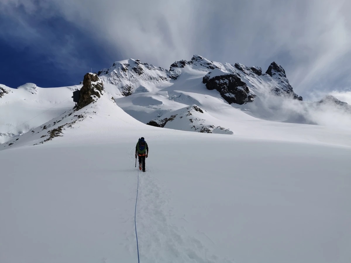 La Meije, voie du Z et traversée