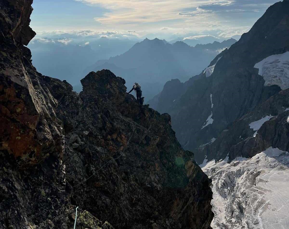 Meije Orientale, arête du pousse caillou