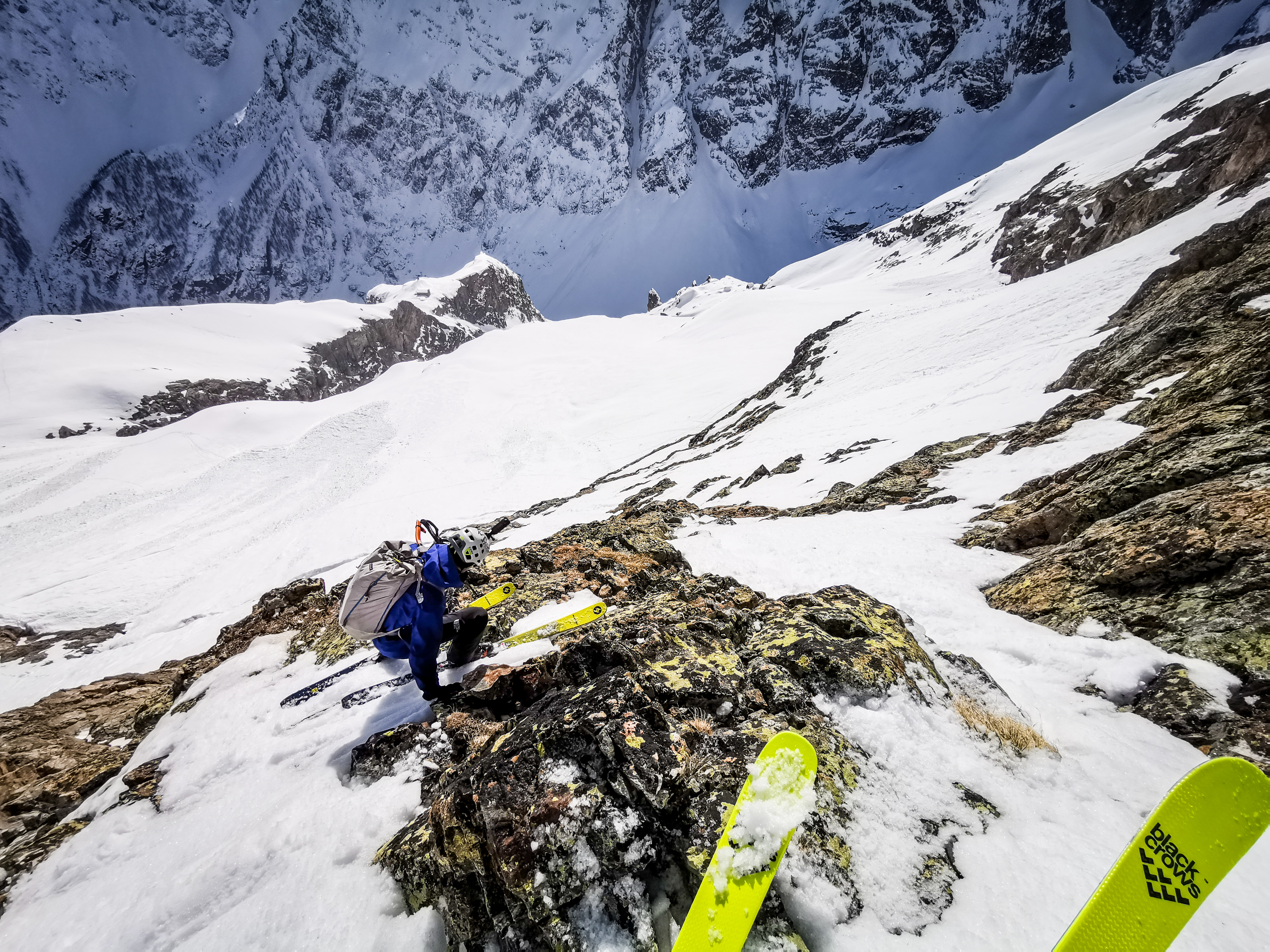 Pelvoux, rochers rouges